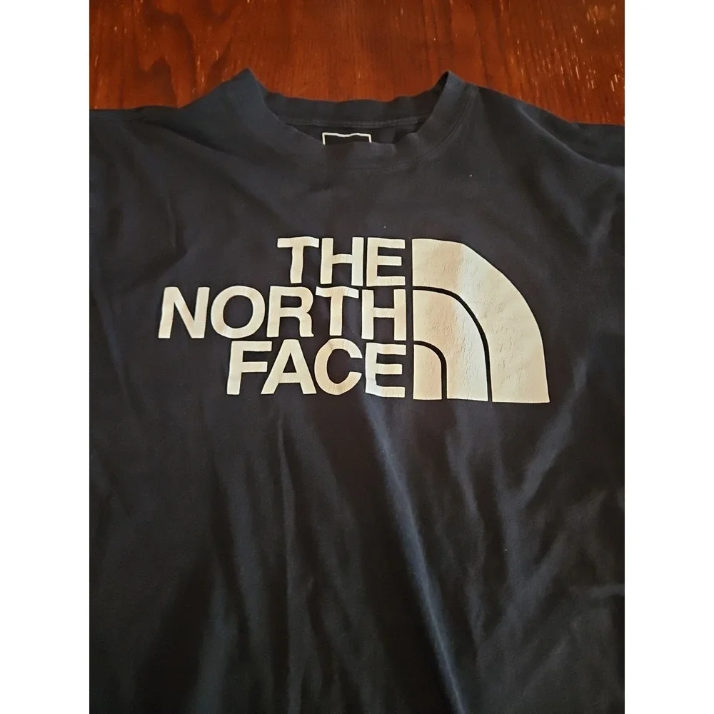 The North Face Classic Logo Graphic Tee - Black Short Sleeve Shirt Size S (A351)